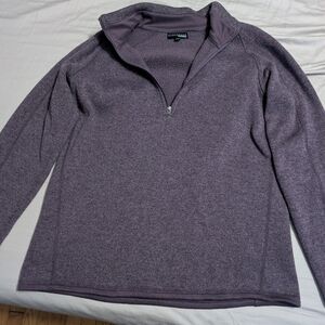 Zip-Up Sweater in Purple
